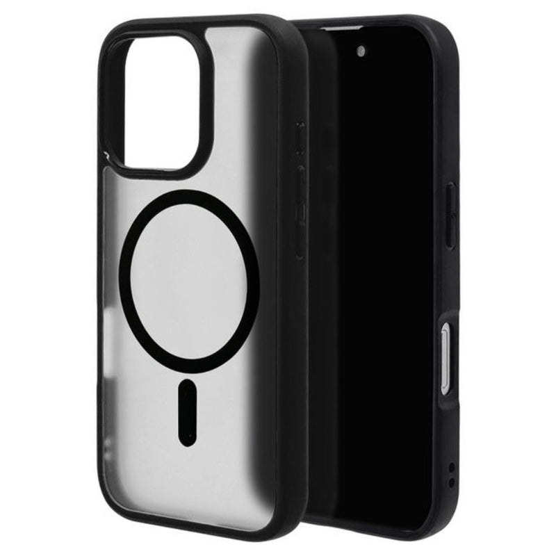 テレホンリース iPhone16Pro ケースカバー RHINOX ブラック×フロストホワイト