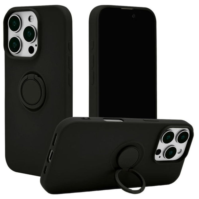 テレホンリース iPhone16Pro ケース カバー ブラック