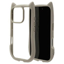 テレホンリース iPhone16Pro ケース カバー ハイブリッド 猫耳 トープ