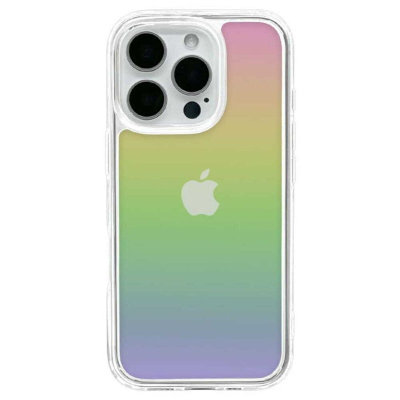テレホンリース iPhone16Pro ケース クリア TPUバンパーケース オーロラクリア