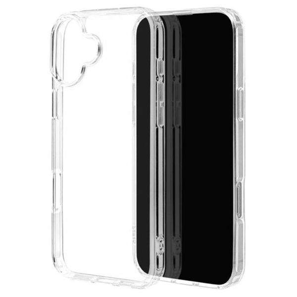 テレホンリース iPhone16Plus カバー クリア TPU ワイヤレス充電対応