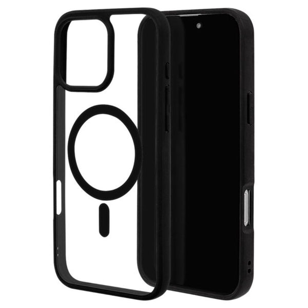 テレホンリース iPhone16ProMax ケースカバー RHINOX ブラック×クリア