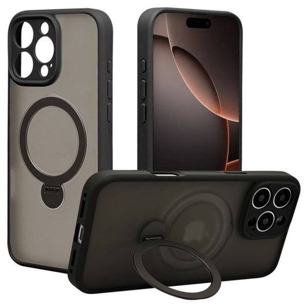 テレホンリース iPhone16ProMax ケースカバー ZEROSAFE フロストブラック