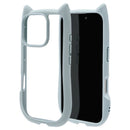 テレホンリース iPhone16Pro ケースカバー 猫耳 スモーキーブルー