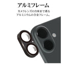 テレホンリース iPhone16 16Plus カメラレンズ保護ガラス ブラック