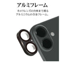 テレホンリース iPhone16 16Plus カメラレンズ保護ガラス ブラック