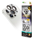 テレホンリース iPhone16Pro 16ProMax カメラレンズ保護ガラス アルミフレーム シルバー