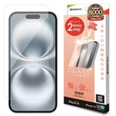 テレホンリースiPhone16／15 ガラスフィルム 高光沢 クリア