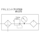 TRUSCO FRLコンパクトユニット 同軸型口径 Rc1／4 【直送品】 返品・キャンセル・他商品と同時購入は不可