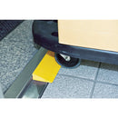 屋内外用段差解消スロープ H25XW70XL1000 黄 メーカー直送 ▼返品・キャンセル不可【他商品との同時購入不可】