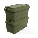 TRUSCO トランクカーゴ フラット天板仕様 70L ОD色 【直送品】 返品・キャンセル・他商品と同時購入は不可