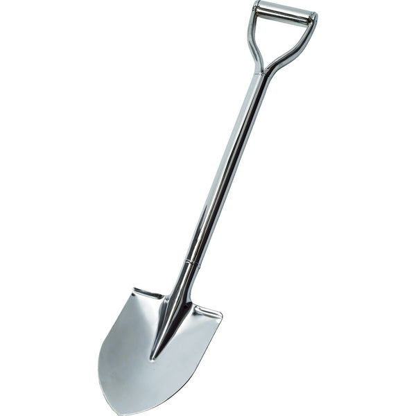 TRUSCO ステンレスショベル 丸型 全長980mm メーカー直送 ▼返品・キャンセル不可【他商品との同時購入不可】