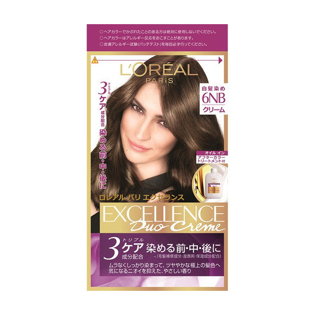 【医薬部外品】ロレアルパリ エクセランス ヘアカラーNクリームタイプ 6NB