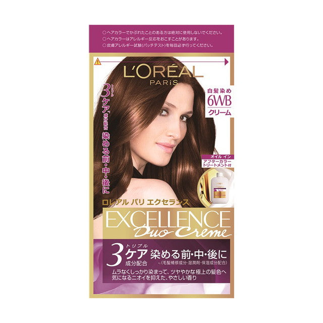 【医薬部外品】ロレアルパリ エクセランス ヘアカラーNクリームタイプ 6WB