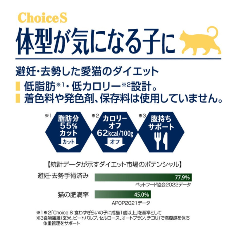 アース・ペット ChoiceS 体型が気になる子に 成猫 1050g