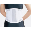 Assist Deluxe Lumbar Fixed Belt Wide Double Mesh Type White LL Size