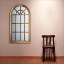 ウィンドウ スタイル ミラー アンティークゴールド 【直送品】 返品・キャンセル・他商品と同時購入は不可