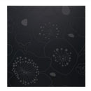 プラデック ウォール アート「フラワーズ」 ブラック 【直送品】 返品・キャンセル・他商品と同時購入は不可