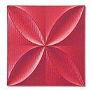 プラデック ウォール アート「エコー」 メタルレッド 【直送品】 返品・キャンセル・他商品と同時購入は不可