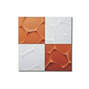 ウォール アート「クラック」 ホワイト＆メタルオレンジ 【直送品】 返品・キャンセル・他商品と同時購入は不可