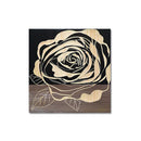 ウッド スカルプチャー アート「ローズ2」 BK+NP 【直送品】 返品・キャンセル・他商品と同時購入は不可