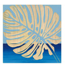 ウッド スカルプチャー アート 「シングル モンステラ2」 【直送品】 返品・キャンセル・他商品と同時購入は不可