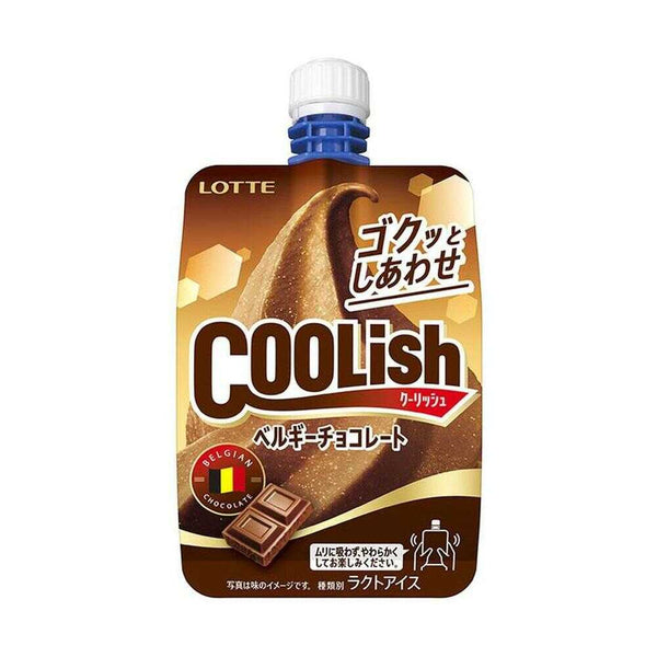 ◆［アイス］ ロッテ クーリッシュ ベルギーチョコレート 140ml×24個  メーカー直送 クール便 ▼返品・キャンセル不可【他商品との同時購入不可】