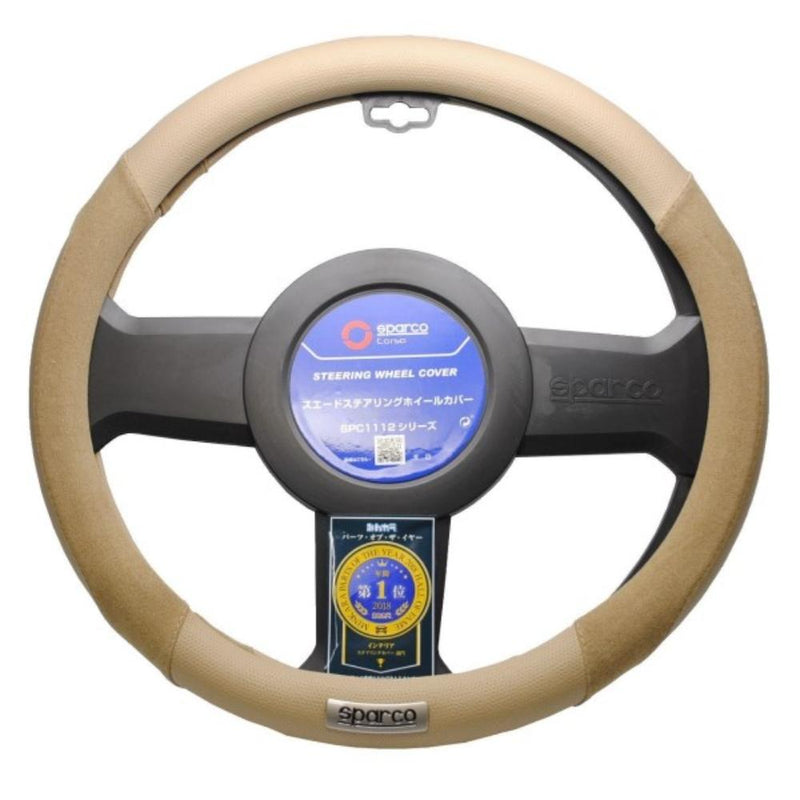 SPC1112BE-J スパルココルサ ステアリングカバーM  メーカー直送 ▼返品・キャンセル不可【他商品との同時購入不可】