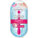 带 2 个备用刀片的 Schick Quattro 4 4 女刀架