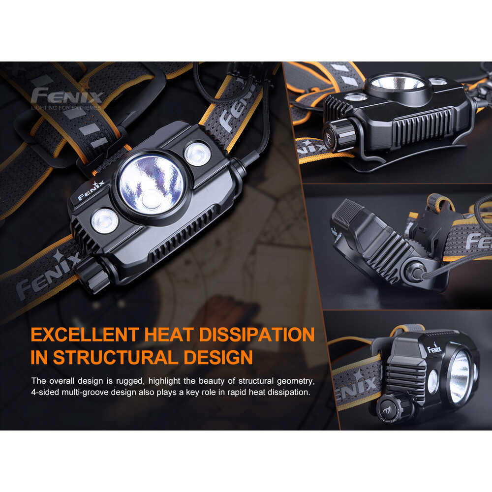 FENIX 充電式LEDライト HP30RV20BLACK メーカー直送 ▽返品