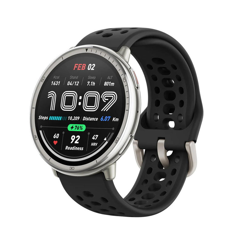 アースリボーン Amazfit Active 2 Round ブラックシリコン 41.71g