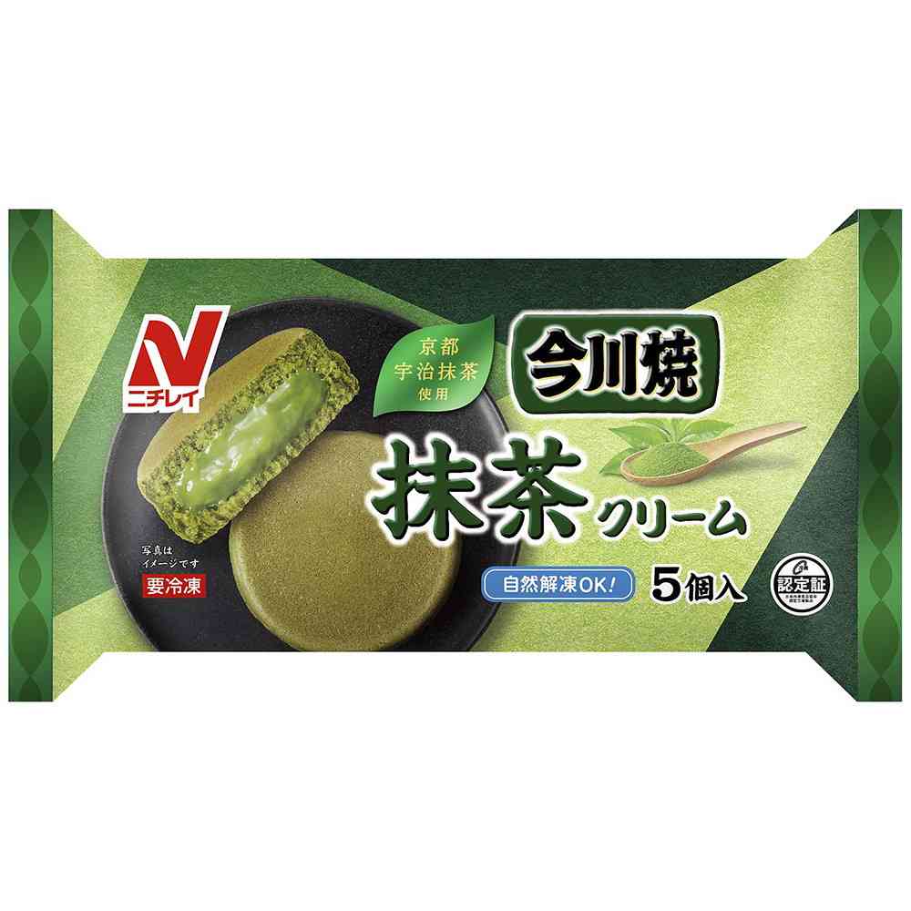 ◇ニチレイ 今川焼（抹茶クリーム）5個入×12袋【直送品・クール便