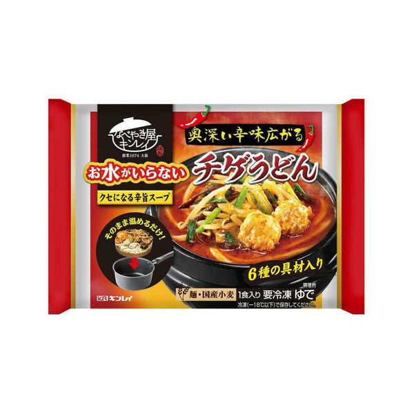 ◆［冷凍］ キンレイ お水がいらないチゲうどん 526g×12個  メーカー直送 クール便 ▼返品・キャンセル不可【他商品との同時購入不可】