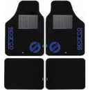スパルココルサ フロアマット4Pcs S-Lineブラック×ブルーメーカー直送 ▼返品・キャンセル不可【他商品との同時購入不可】