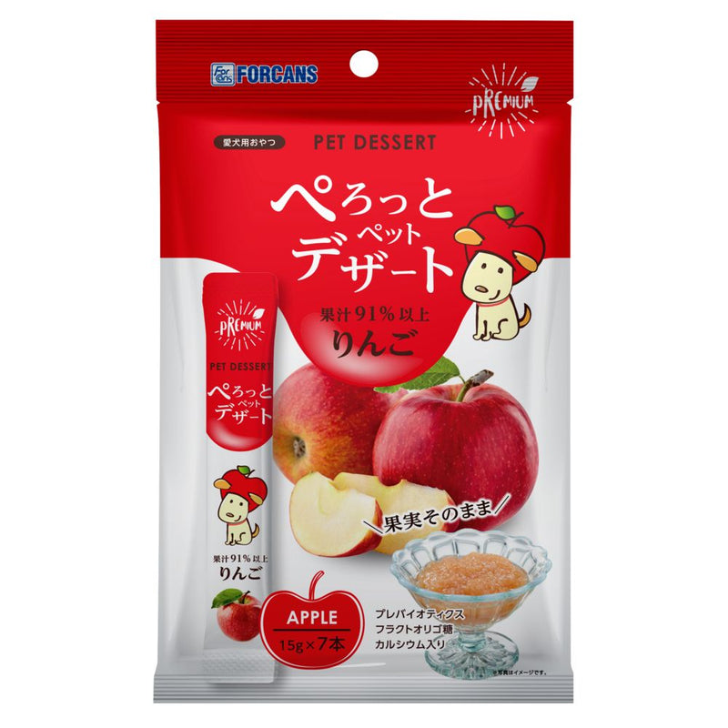 ぺろっとペットデザートりんご  105g（15g×7本）