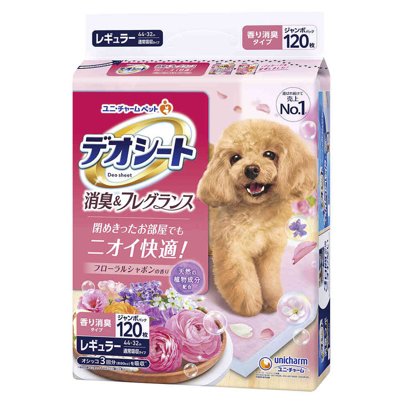 ユニ・チャーム デオシート 消臭 フローラルシャボン レギュラー 120枚