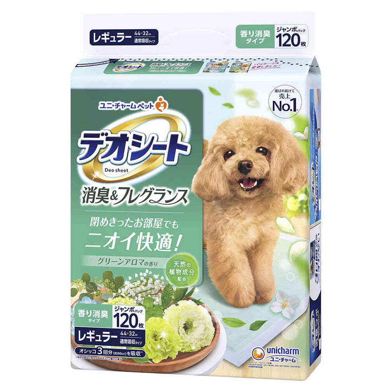 ユニ・チャーム デオシート 消臭 グリーンアロマ レギュラー 120枚