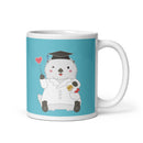 【サンドラッグ Online Store限定】サンドラッコ博士 ブルー- 光沢マグカップ（ホワイト）メーカー直送 返品不可 送料無料対象外