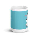 【サンドラッグ Online Store限定】サンドラッコ博士 ブルー- 光沢マグカップ（ホワイト）メーカー直送 返品不可 送料無料対象外