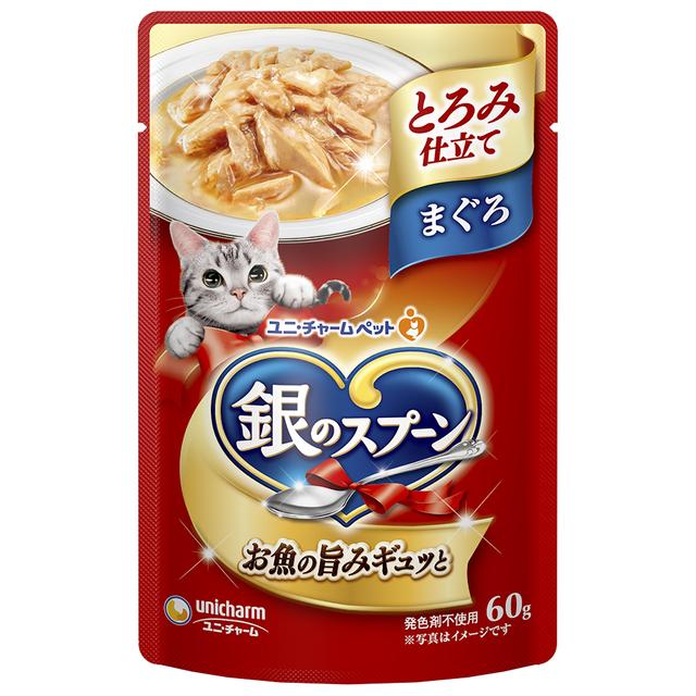 ユニチャーム 銀のスプーンパウチ とろみ仕立て まぐろ 60g