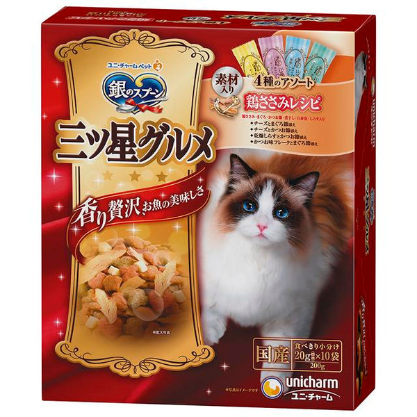 Unicharm 3 star gourmet 4 种什锦鸡柳食谱 200g