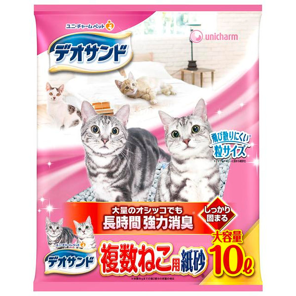 Unicharm Deo Sand Multiple Cat Paper Sand 10L