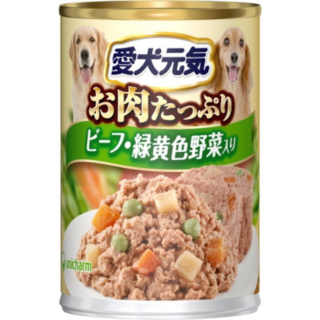 Aiken Genki canned beef &amp; green vegetables 375g