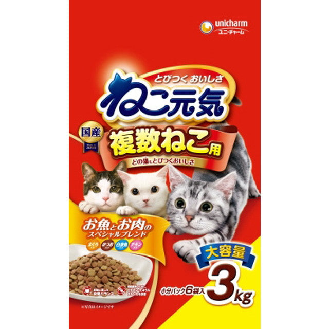 Neko Genki 多只猫专用鱼和肉 3KG