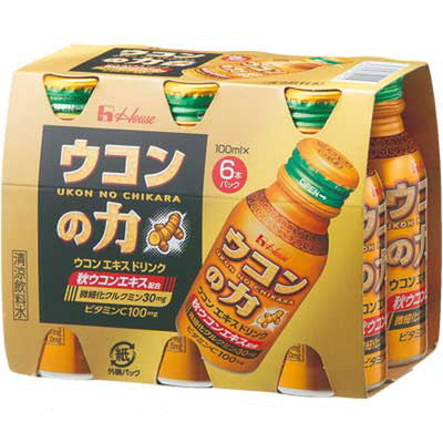 ◆ハウス ウコンの力 ウコンエキスドリンク 100ML x 6本入