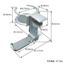 ヘッドフォンハンガー ドリンクホルダー付き シルバー　