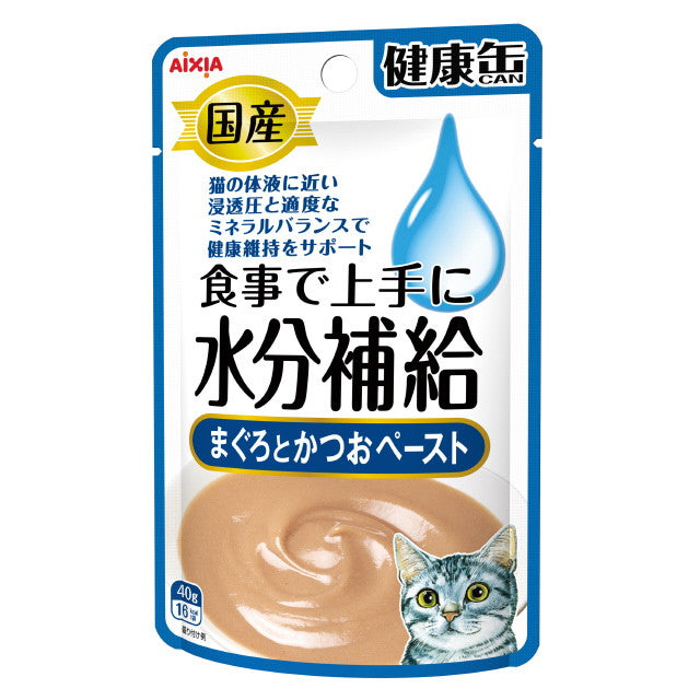 国産 健康缶パウチ 水分補給 まぐろとかつおペースト