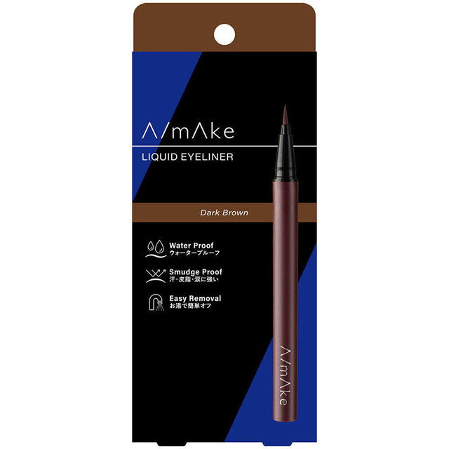 msh amake matte liquid eyeliner dark brown