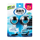 Este car deodorizing power clip type aqua blue 2 pieces