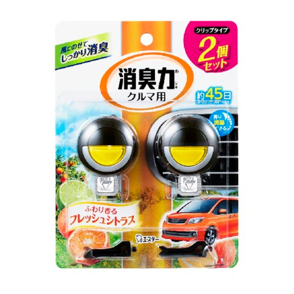 Este car deodorizing power clip type fresh citrus 3.2ml x 2 *